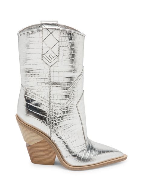 metallic cowboy fendi boots|fendi ladies shoes.